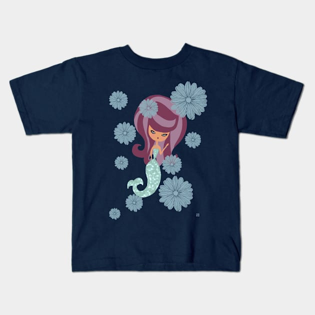 Little mermaid Kids T-Shirt by nasia9toska